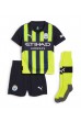 Manchester City Erling Haaland #9 Babytruitje Uit tenue Kind 2024-25 Korte Mouw (+ Korte broeken)